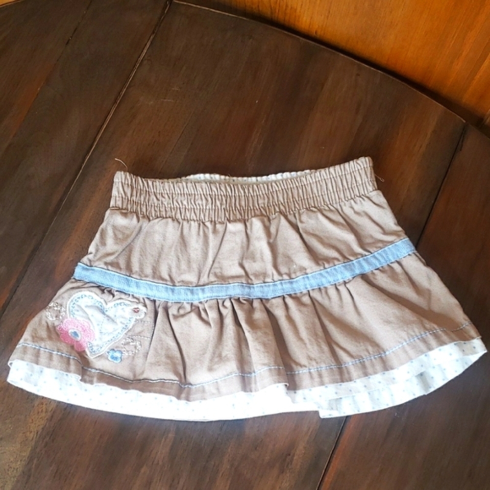 Disney Embroidered Appliqued Skirt Skort Sz 18M